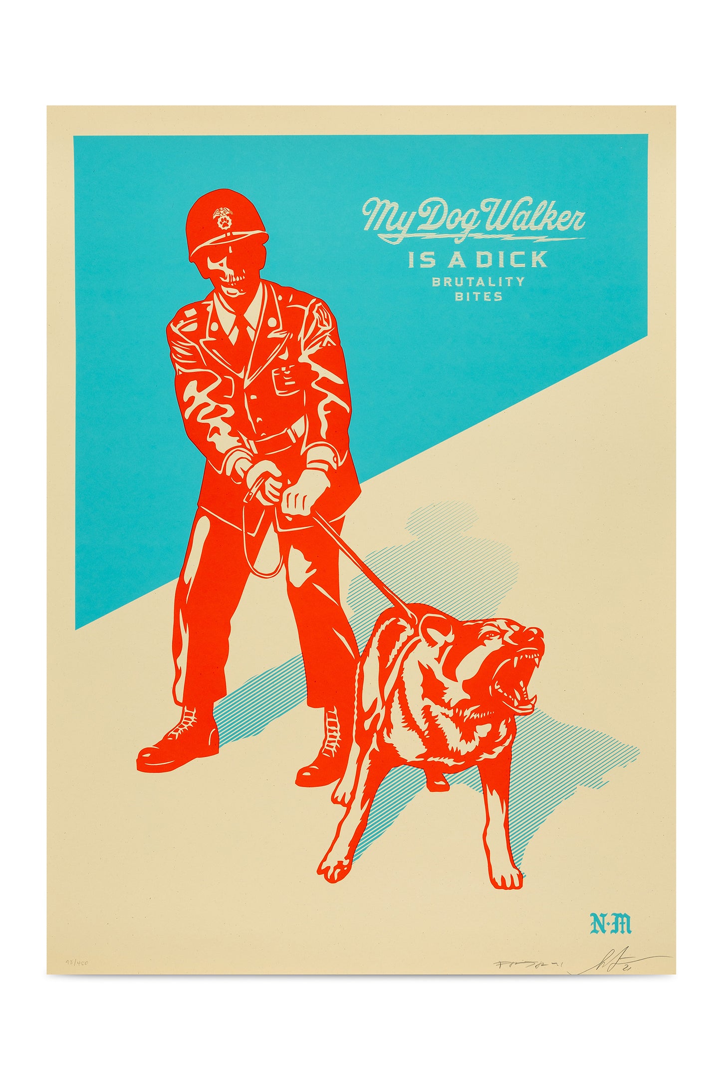 Shepard Fairey x Never Made – Sadistic Dog Walker (diptych)